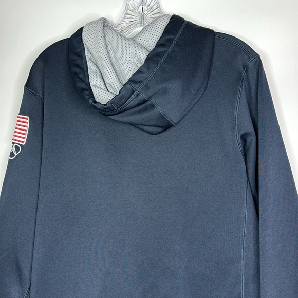 Nike Therma Fit Team USA Black Hooded Sweatshirt Size Small - Picture 5 of 9